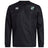 The Zionsville Rugby Club Vaposhield Contact Top by EMB Canterbury is a black long-sleeve top featuring the Canterbury logo on the right chest and a green and white club crest on the left, ideal for training sessions.
