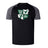 The Zionsville Rugby Club Elite Training Tee by WRS Canterbury features black and gray short sleeves, a club crest with "EST. 2003" on the chest, and breathable Vapodri fabric for superior comfort.