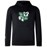 The Zionsville Rugby Club Lightweight Hoodie by WRS Canterbury features a large club crest with “EST. 2003” on the chest, a small white sleeve logo, and offers lightweight comfort—perfect for showing your team pride.