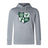 The Zionsville Rugby Club Club Lightweight Hoodie by WRS Canterbury features the club crest with a rugby player, eagle, and "EST. 2003" in green and white; custom made for comfort and style.