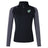 The Zionsville Rugby Club Women's Elite First Layer by EMB Canterbury is a black and gray long-sleeve quarter-zip top with VapoDri moisture-wicking, a white and green crest on the left chest, and a logo on the right shoulder.