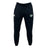 The Zionsville Rugby Club Leisure Sweatpant by EMB Canterbury features a drawstring waist, soft recycled polyester fleece, a white embroidered logo on the left thigh, and a green shield emblem on the right thigh.