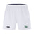 The Zionsville Rugby Club Advantage Short 2.0 by EMB Canterbury features an elastic waistband, black Canterbury logo (left leg), green and white crest (right leg), and is made from recycled content for sustainable performance.