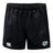 The Zionsville Rugby Club Advantage Rugby Shorts by EMB Canterbury feature an elastic waistband, CCC logo on the left leg, green club emblem on the right, and are made from moisture-wicking fabric for comfort on and off the field.