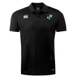 The black Zionsville Rugby Club Dry Polo by EMB Canterbury features a collar, logos on the chest and shoulder, and breathable Vapodri Technology to keep you cool and comfortable all day.