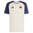 Show your support for the French national rugby team with the France FFR 26/27 Performance T-Shirt by adidas. This white short-sleeve sports jersey features dark blue sleeves, the iconic red adidas logo, and a bold red rooster emblem on the chest—a classic piece from adidas perfect for any rugby fan.