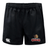 A black Raleigh Cobras Rugby Women's Advantage Short by Canterbury with the EMB Canterbury logo on it.