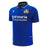 The Italy 25/26 Replica Home Jersey by Macron features short sleeves, a black collar, the national team crest, and sponsor logo—an essential blue rugby shirt for any Italy fan.
