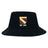 The Conestoga Rugby Crusher Bucket Cap by EMB S&S Activewear features the club crest and "EST. 1971" embroidered on black cotton twill, delivering classic style and sun protection for loyal fans.