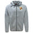 Stay dry and comfortable in the Conestoga Rugby Tempo Vapodri Full-Zip Hoodie by EMB Canterbury, featuring a crest and "EST. 1871" on the chest, a black logo on the shoulder, and classic moisture-wicking style.