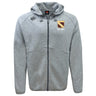 Stay dry and comfortable in the Conestoga Rugby Tempo Vapodri Full-Zip Hoodie by EMB Canterbury, featuring a crest and "EST. 1871" on the chest, a black logo on the shoulder, and classic moisture-wicking style.