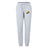 The Conestoga Rugby Women's Leisure Sweatpant by EMB Canterbury features a light grey design, drawstring waist, crest and "EST. 1871" on the left thigh, plus a logo on the right hip—ideal for relaxed days.
