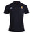 The Conestoga Rugby Waimak Polo by EMB Canterbury is a black short-sleeve men's rugby polo featuring a collar, white Canterbury logo on the right chest, and "EST. 1871" crest on the left—ideal for fans who love classic style.