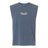 The CenCal Youth Rugby Unisex Muscle Tee by EMB S&S Activewear is a blue-gray heavyweight cotton shirt featuring "GEN CAR FIGHT CLUB" in bold white outlined text—ideal for CenCal Youth Rugby fans.
