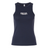 The EMB S&S Activewear Women's CenCal Youth Rugby Baby Rib Tank features “GEN CAR RIGHT LEFT” in white and purple—ideal for fans seeking a stylish rugby tank top.