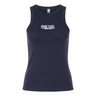 The EMB S&S Activewear Women's CenCal Youth Rugby Baby Rib Tank features “GEN CAR RIGHT LEFT” in white and purple—ideal for fans seeking a stylish rugby tank top.