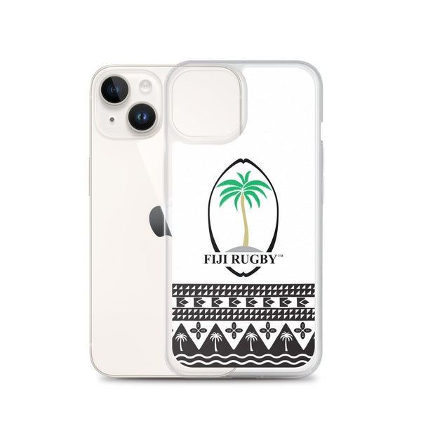 Fiji Rugby Throwback Logo White iPhone Case Official FRU Merchandise