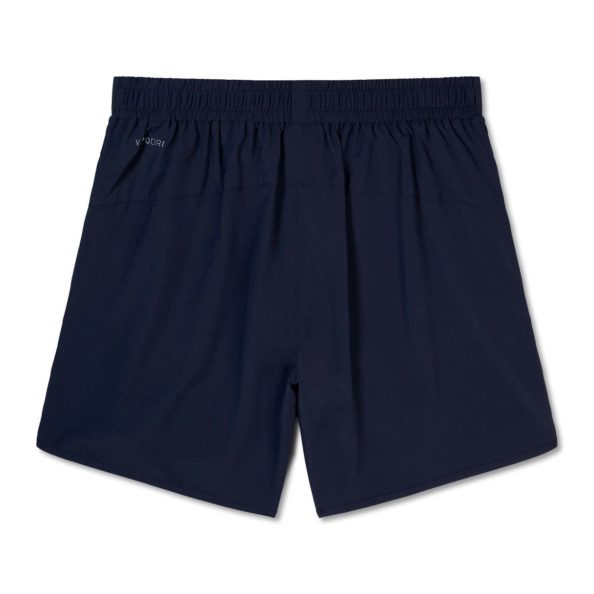 Navy blue Canterbury Elite Woven gym shorts with an elastic waistband and zippered pockets, featuring a small logo on the left thigh, displayed on a plain white background.