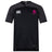 The SUNY Maritime Vapodri Evader Jersey by EMB Canterbury is a black and gray rugby jersey that showcases the classic Evader style. It features the iconic logo on the left, Vapodri technology for increased comfort, and a bold pink skull with crossbones design on the right.