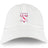 The Philly Whitemarsh RFC Adult Low-Profile Cotton Twill Dad Cap by EMB S&S Activewear features a classic white design with an embroidered red and white crest showing a bell, rugby player, and "Philadelphia Whitemarsh R.F.C. 1985.