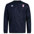 The Philly Whitemarsh RFC Club Vaposhield Contact Top by EMB Canterbury is a navy blue long-sleeve athletic top featuring the Canterbury logo on the right chest and the club's red and white crest on the left chest.
