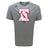 The Philly Whitemarsh RFC Tempo Vapodri T-Shirt by WRS Canterbury features the club's Liberty Bell logo with the years '61, '67, and 1985—a gray athletic tee perfect for fans and players seeking top performance.