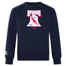 The Philly Whitemarsh RFC Club Crew Sweatshirt by WRS Canterbury features the club logo with Liberty Bell, founding year "1985" on the front, and an embroidered CCC logo for a classic look.