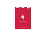 An authentic Rugby Canada Player Silhouette Poster featuring the silhouette of a basketball player by PF LIC.