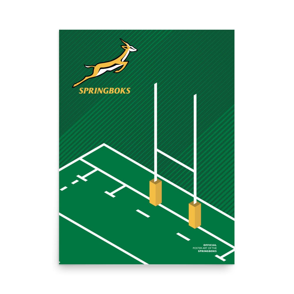 Springboks Rugby Pitch Poster World Rugby Shop