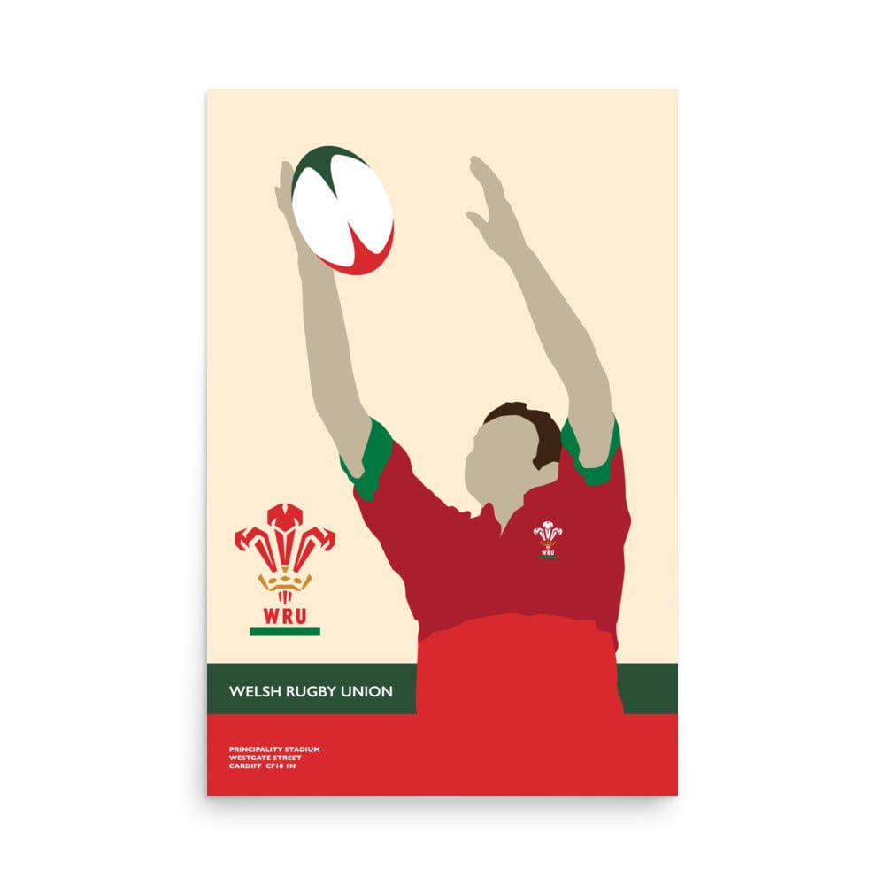 Wales 'Rugby Catch' Poster World Rugby Shop