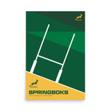 A PF LIC poster for rugby enthusiasts featuring the word "Springboks