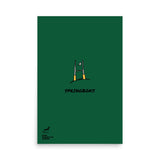 A Springboks Kicking It Through the Goal Post poster with the brand name PF LIC on it.