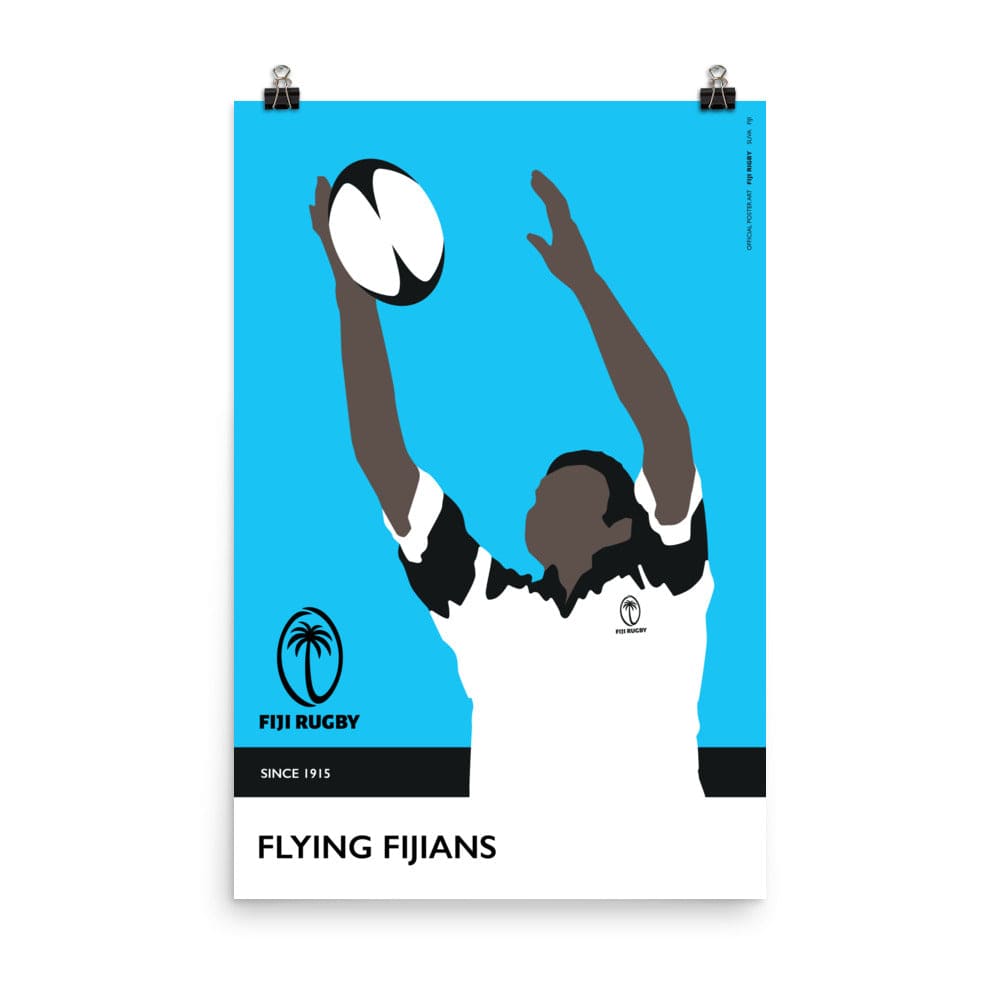 Fiji Rugby Catch Poster World Rugby Shop