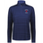 The EMB Augusta Women's Nations of Rugby France Pursuit 1/4 Zip Pullover is a navy, long-sleeve top featuring the "France Rugby" logo—ideal for women's rugby apparel collections.