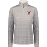 Show your support in style with the EMB Augusta Women's Nations of Rugby Les Bleus Pursuit 1/4 Zip Pullover, featuring a quarter-zip collar, "Les Bleus France Rugby" logo, and a red rooster emblem on the left chest.