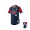 A moisture management graphic design of a Teamatical USA Rugby Pro Baseball Jersey with 'eagles' on the front and the number 25.