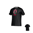 Stay cool in the Ohio State University Alumni DNA Crew Performance Tee by Teamatical. This black short-sleeve features a bold red "O" logo, OSU text, buckeye leaf, and "Ohio State Rugby" on front; plain back and moisture-wicking fabric.