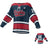 A dark blue and red USA Rugby Classic Lace-Up Hockey Jersey with the word "Eagles" and the number 25 on it, displayed in two views: front and back by Teamatical.