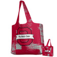 The Teamatical Ohio State University Alumni DNA Packable Zip Tote features a bold red design with a large stylized “O,” a white “The 1966 Club” banner, and a gray distressed pattern for classic alumni style.