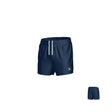 Teamatical Gilbert Pro Match Short in navy blue, featuring a white drawstring and small left leg logo, shown from front and back.