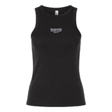 The EMB S&S Activewear Hornets Rugby Club 1977 Women’s Baby Rib Tank is a black sleeveless top featuring “hornets RUGBY CLUB 1977” printed in small white text on the chest. This classic stretch-fit tank provides a comfortable and flattering silhouette, making it ideal for everyday wear.