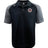 Black and gray EMB Canterbury polo shirt with a collar and Armed Forces RFU Okinawa Elite Polo logo on the left chest.