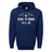 Blue Ireland 6 Nations 2024 Champions 60/40 Hoodie with "Six Nations Champs Ireland" text design by WRS Augusta.