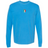 The Italy Vintage Long Sleeve Comfort Tee by EMB S&S Activewear features a light blue color, long sleeves, and a small Italia crest with Italian flag colors and text on the chest for a classic vintage vibe.