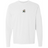 The Japan Vintage Long Sleeve Comfort Tee by EMB S&S Activewear is a white shirt with a small central graphic of purple and yellow flowers above the text "1931," inspired by Japan Vintage style.