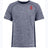 A grey and black St. Ignatius Rugby Electrify Coolcore Training Tee, designed with Coolcore technology for efficient moisture distribution, by WRS Augusta.