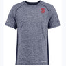 A grey and black St. Ignatius Rugby Electrify Coolcore Training Tee, designed with Coolcore technology for efficient moisture distribution, by WRS Augusta.