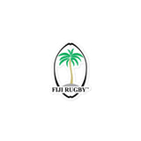 PF LIC Fiji Throwback Logo Bubble-Free Stickers with a palm tree, perfect for stickers.