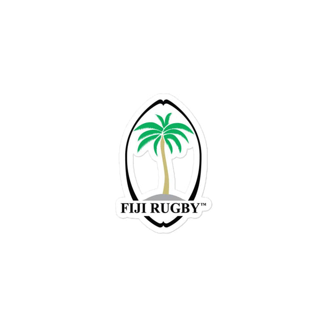 PF LIC Fiji Throwback Logo Bubble-Free Stickers with a palm tree, perfect for stickers.