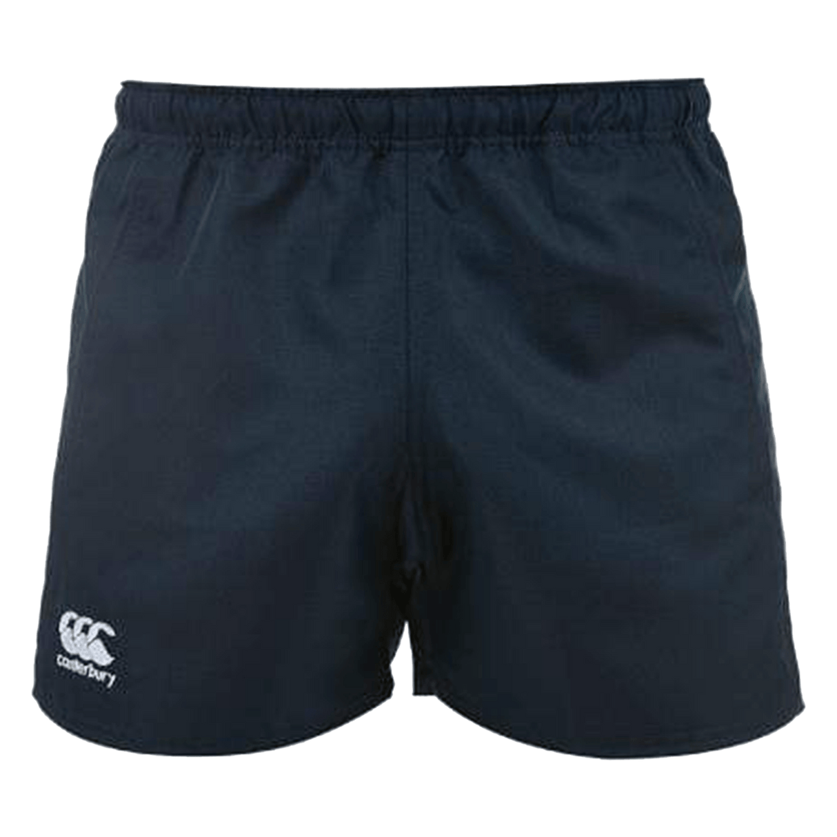 The Women's Canterbury Advantage 2.0 Shorts from Bundle Canterbury come in a 3-pack with an elastic waistband and feature the white logo on the left leg. Made with moisture-wicking fabric, these black rugby shorts offer comfort during intense activities.